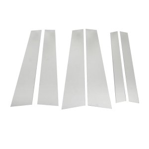 Mercedes GLK Class Pillar Trims - Omac - S.Steel - Gloss Silver - '09-'15